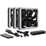 Kit 3 Ventilador Aerocool Edge 14 Pro Argb, 3 Ventiladores De 120Mm+Controlador/Control Inalambrico, 4718009158115