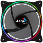 VENTILADOR AEROCOOL ECLIPSE 12 ARGB 12CM PLASTICO NEGRO, 4718009158122