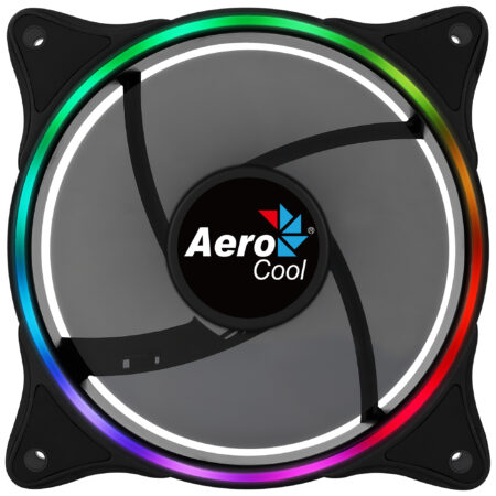 VENTILADOR AEROCOOL ECLIPSE 12 ARGB 12CM PLASTICO NEGRO, 4718009158122