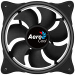 VENTILADOR AEROCOOL ECLIPSE 12 ARGB 12CM PLASTICO NEGRO, 4718009158122