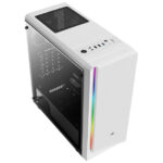 GABINETE AEROCOOL RIFT WG MEDIA TORRE, ATX/MICRO ATX, BLANCO, RGB , VENTANA LATERAL, SIN FUENTE,  4718009159082
