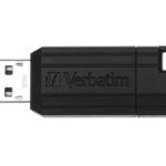 MEMORIA USB 2.0 16GB VERBATIM PINSTRIPE 49063 COLOR NEGRO