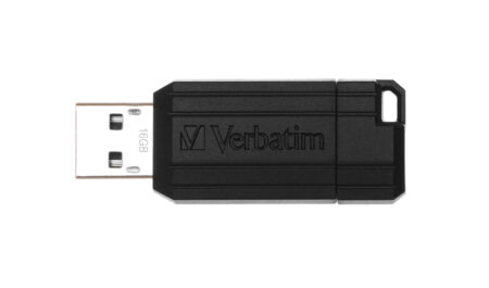 Memoria USB 2.0 16Gb Verbatim Pinstripe 49063 Color Negro