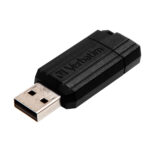 Memoria USB 2.0 16Gb Verbatim Pinstripe 49063 Color Negro