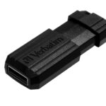 Memoria USB 2.0 16Gb Verbatim Pinstripe 49063 Color Negro