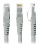 Cable De Red - Cat5E, 50 Cms, Rj-45, Rj-45, 100 Cobre, Macho/Macho, Contactos C/Baño De Oro, Gris, 497127 Brobotix