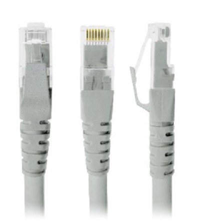 Cable De Red – Cat5E, 1 Mt, Rj-45, Rj-45, 100 Cobre, Macho/Macho, Contactos C/Baño De Oro, Gris, 497134 Brobotix