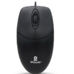 Mouse Básico USB Brobotix 497202 - Negro, 3 Botones, Alámbrico, Óptico