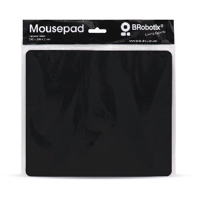 Mouse Pad Ultra Delgado Negro Con Bolsa Brobotix 497264 –