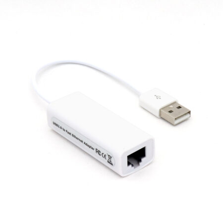 Convertidor Brobotix USB V2.0 A RJ45 – USB, Rj-45, Macho-Hembra, Blanco, 12 Cm