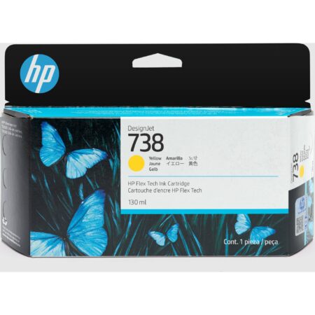 Cartucho De Tinta HP 498N7A Designjet 738 130Ml Color Amarillo
