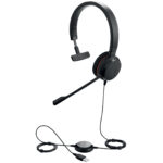 Diadema Audifono C/Microfono Evolve 20 Ms Alambrico Jabra 4993-823-109 Monoaural/USB/Color Negro