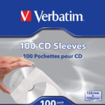 Sobre De Papel Para Cd/Dvd Con Ventana Transparente Verbatim 49976 Paquete Con 100 Piezas -