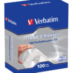 Sobre De Papel Para Cd/Dvd Con Ventana Transparente Verbatim 49976 Paquete Con 100 Piezas -