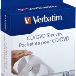 Sobre De Papel Para Cd/Dvd Con Ventana Transparente Verbatim 49976 Paquete Con 100 Piezas -