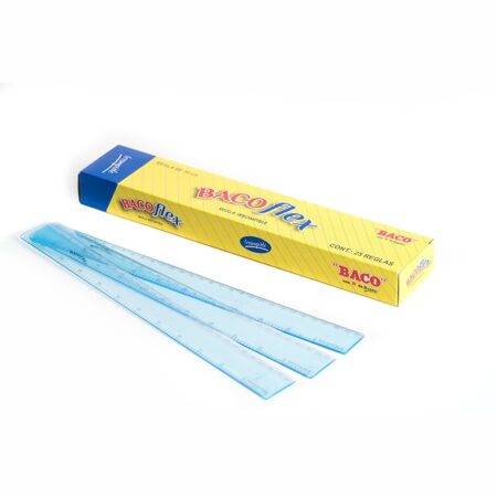 Regla Irrompible Baco R5400 49995. Plegadiza Con 25 Piezas. Longitud 30 Cm Graduada En Centímetros Y Pulgadas –