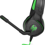 Diadema Audifono C/Microfono HP Gamer Pavilion 400 Alambrico, 3.5Mm, Negro/Verde, 4Bx31Aaabl