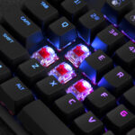 TECLADO GAMER MECANICO HP HYPERX 4P5P1AA#ABA, ALLOY ORIGINS CORE, RGB, AQUA SWITCH, USB, ALAMBRICO, NEGRO, INGLES