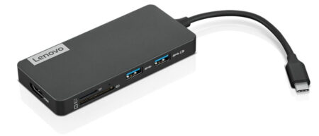 DOCKING STATION LENOVO USB-C USB 3.0, HDMI, COLOR NEGRO, 4X90V55523