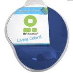 Mouse Pad - C/ Almohadilla Tipo Gel, Azul Marino, Antiderrapante, Monótono, 24.521.50.2 Cms, Brobotix 500074A