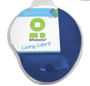 Mouse Pad - C/ Almohadilla Tipo Gel, Azul Marino, Antiderrapante, Monótono, 24.521.50.2 Cms, Brobotix 500074a