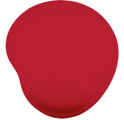 Mouse Pad - C/ Almohadilla Tipo Gel, Rojo, Antiderrapante, Monótono, 24.521.50.2 Cms, Brobotix 500074R