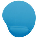 Mouse Pad - C/ Almohadilla Tipo Gel, Azul Turquesa, Antiderrapante, Monótono, 24.521.50.2 Cms, Brobotix 500074T