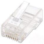 502344 Plug RJ45 Cat6 Multifilar Utp Bote 100 Pzas Oro 15-Micras