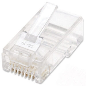 502344 Plug Rj45 Cat6 Multifilar Utp Bote 100 Pzas Oro 15-micras