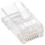 100 Piezas Conector Plug RJ45 Cat5E Solido Intellinet, 502399