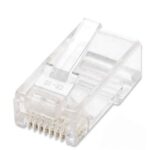 100 Piezas Conector Plug RJ45 Cat5E Solido Intellinet, 502399