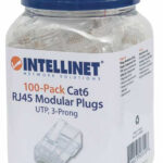 Conector RJ45 Categoria 6, Intellinet 503006 P/Cable Utp