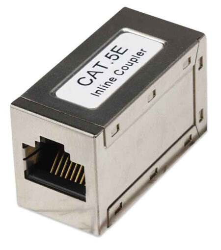 Cople RJ45-RJ45 Cat5E Modular Utp Ftp Red Metalico