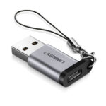 Adaptador USB C Hembra-USB A 3.0 Macho Ugreen 50533 Gris