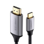 Cable USB-C 3.1 A HDMI 4K Ugreen 50570 1.5M,Compatible Con Thunderbolt 3 & 4, Nylon Trenzado, Carcasa De Aluminio