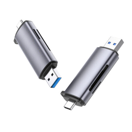 Lector De Tarjetas USB-C Otg, Ugreen 50706, USB-A 5Gbps Para Tf, SD, Micro SD, Sdxc, Sdhc, Mmc, Rs-Mmc, Micro Sdxc, Micro Sdhc, Uhs-I