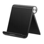 Soporte De Escritorio Para Telefono Celular Ugreen 50747, Ajustable De 0° A 100°, 4'' A 7.9'', Plegable, Abs, Goma Antiarañazos, Antideslizante, Color Negro
