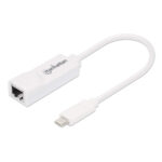 ADAPTADOR DE USB TIPO-C A RED GIGABIT MANHATTAN 507585 COLOR BLANCO