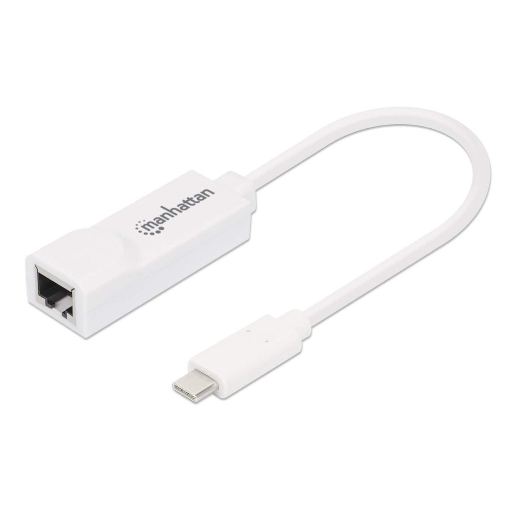 Adaptador De Usb Tipo-c A Red Gigabit Manhattan 507585 Color Blanco
