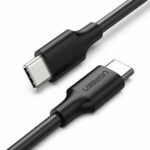 Cable USB-C A USB-C Ugreen 50997, 1 Metro, Carga Rapida De Hasta 60W, 480 Mbps, Pd3.0, Qc 4.0/3.0/2.0, Color Negro