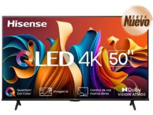 SMART TV 50" HISENSE 50QD6N QLED/QUANTUM DOT/4K UH/HDMI/USB/WIFI/COLOR NEGRO