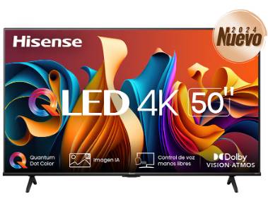 Smart Tv 50" Hisense 50qd6n Qled/quantum Dot/4k Uh/hdmi/usb/wifi/color Negro