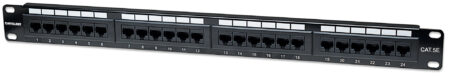 Panel De Parcheo Cat5E Utp 24 Ptos RJ45 Montaje Rack 19In 1U