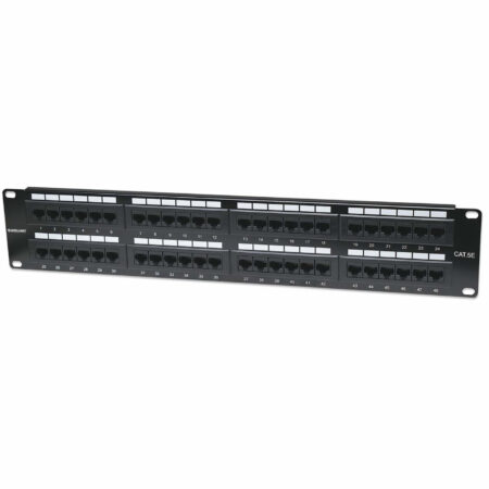 Panel De Parcheo Cat5E Utp 48 Ptos RJ45 Montaje Rack 19In 2U