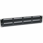 Panel De Parcheo Cat5E Utp 48 Ptos RJ45 Montaje Rack 19In 2U