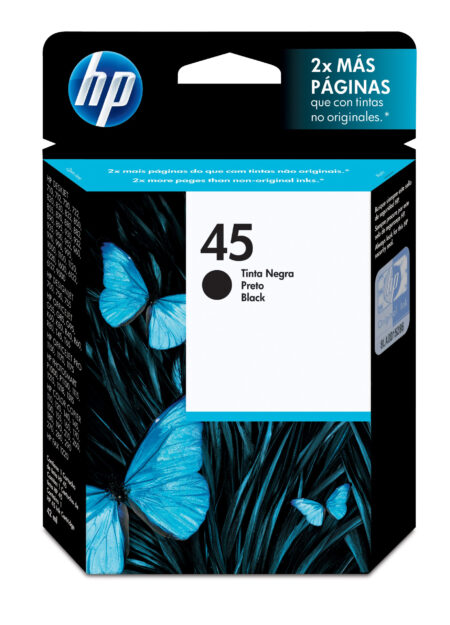 Cartucho De Tinta HP 45 Negro Hasta 930 Paginas, 51645Al