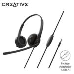 Audifonos Con Micrófono Creative Hs-230 Negro - Hs-230 Bk -