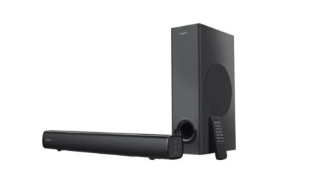 Barra De Sonido Creative Stage 48W Bluetooth® Con Subwoofer Para Tv Y Computadora – Stage S/E-X Bk –