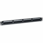 Panel De Parcheo Cat6 Utp 24 Ptos RJ45 Montaje Rack 19In 1U