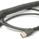 Cable De Datos Honeywell USB Coiled Cable 5353235N3 - 2, 9 M, USB A, Macho/Macho, Negro